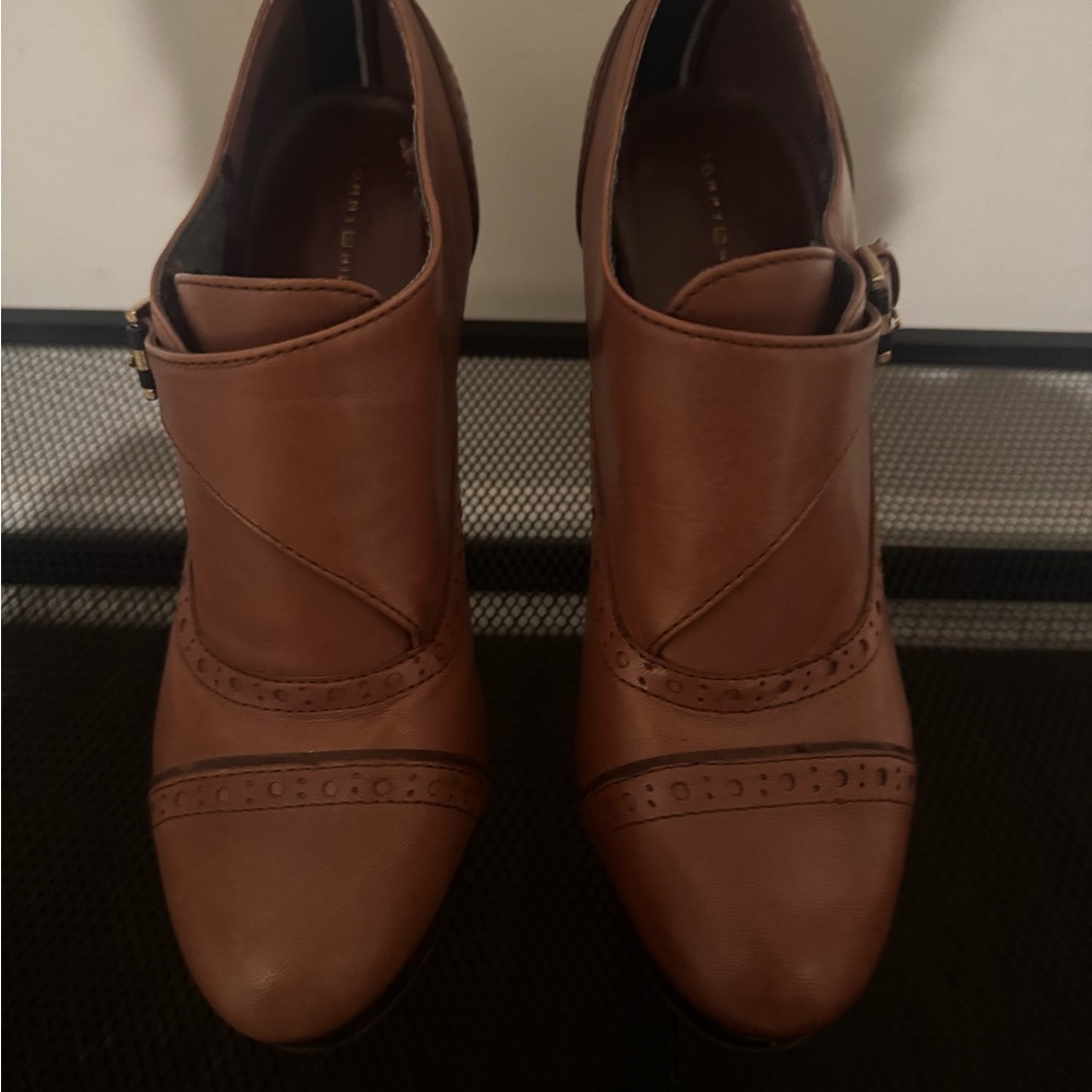 Tommy Hilfiger Brown Ankle Booties